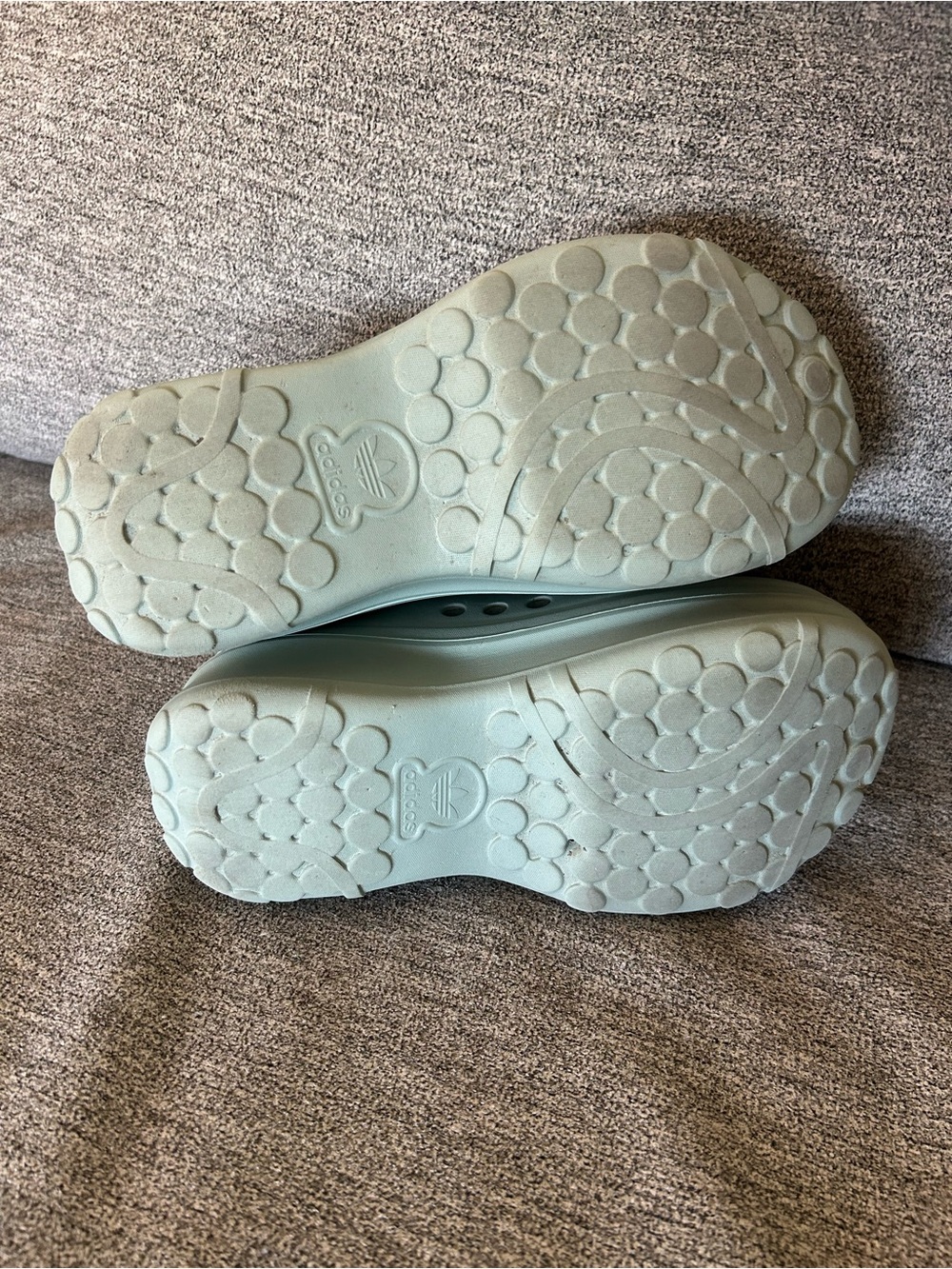 Adidas Adifom Stan Smith Platform Mule Clog Silver Green Womens Size 7 - Picture 12 of 12